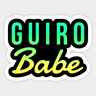 Guiro Babe Sticker